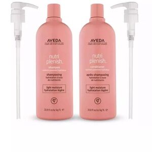 Aveda Nutriplenish Shampoo and Conditioner Set - light with pumps 33.8 Oz